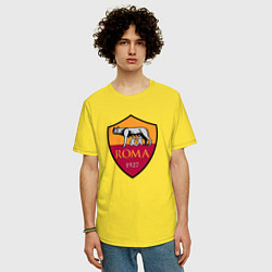 Футболка оверсайз мужская Roma sport fc, цвет: желтый — фото 2