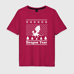 Мужская футболка оверсайз Sweater dragon year