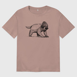 Мужская футболка оверсайз Медоед модный