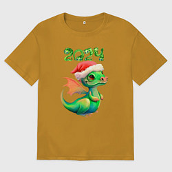 Мужская футболка оверсайз Дракончик 2024