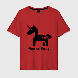 Мужская футболка оверсайз Neural Pony