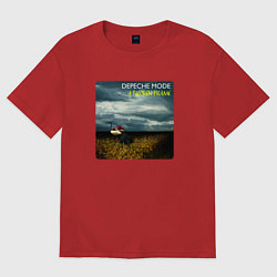 Футболка оверсайз мужская Depeche Mode - A Broken Frame Album, цвет: красный
