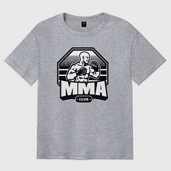 Футболка оверсайз мужская MMA club, цвет: меланж