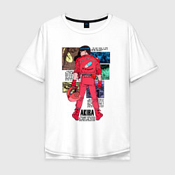 Мужская футболка оверсайз Канеда из аниме акира