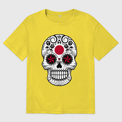 Мужская футболка оверсайз Japan skull