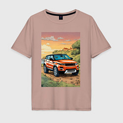 Мужская футболка оверсайз Land rover evoque