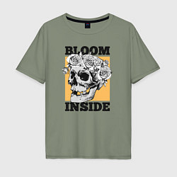 Мужская футболка оверсайз Bloom inside