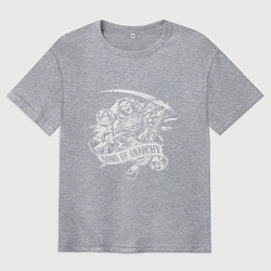 Мужская футболка оверсайз Логотип - сыны анархии