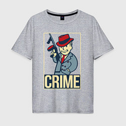 Мужская футболка оверсайз Vault crime