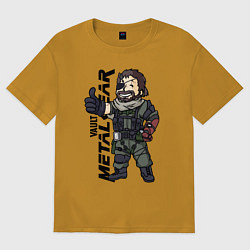 Футболка оверсайз мужская Vault - Snake solid, цвет: горчичный