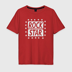 Футболка оверсайз мужская Star rock, цвет: красный