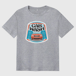 Мужская футболка оверсайз Car wash