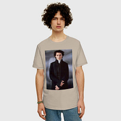 Футболка оверсайз мужская Икабот Крейн, цвет: миндальный — фото 2