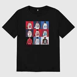 Футболка оверсайз мужская Jordan plays, цвет: черный