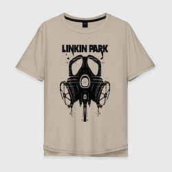 Мужская футболка оверсайз Linkin Park - gas mask