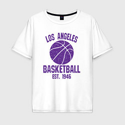 Мужская футболка оверсайз Basketball Los Angeles