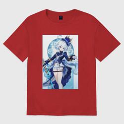 Футболка оверсайз мужская Фурина - Геншин импакт, цвет: красный