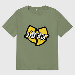 Мужская футболка оверсайз Wu tang - logo