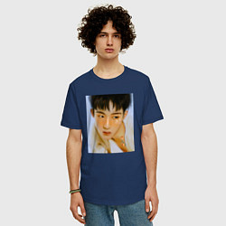 Футболка оверсайз мужская WinWin, цвет: тёмно-синий — фото 2