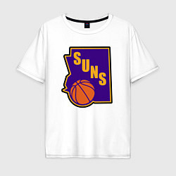 Мужская футболка оверсайз Suns ball