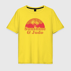 Мужская футболка оверсайз Sunshine and judo
