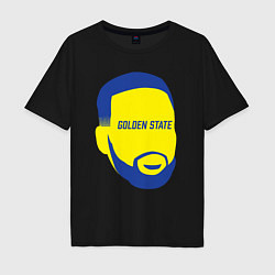 Футболка оверсайз мужская Golden State Curry, цвет: черный