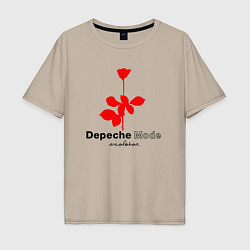 Мужская футболка оверсайз Depeche Mode - Violator album logo