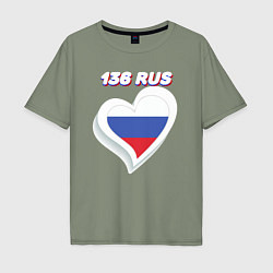 Мужская футболка оверсайз 136 регион Воронежская область