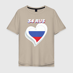 Мужская футболка оверсайз 34 регион Волгоградская область