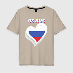Мужская футболка оверсайз 93 регион Краснодарский край
