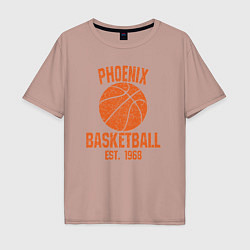 Мужская футболка оверсайз Phoenix basketball 1968