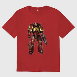 Футболка оверсайз мужская Астартес кровавый ангел, цвет: красный