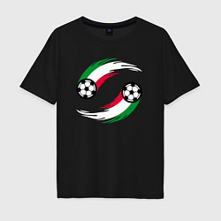 Мужская футболка оверсайз Итальянские мячи
