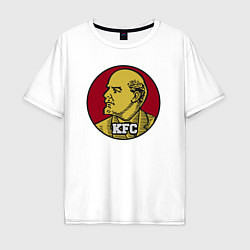 Футболка оверсайз мужская Lenin KFC, цвет: белый
