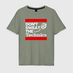 Мужская футболка оверсайз Dont sweat the Technics