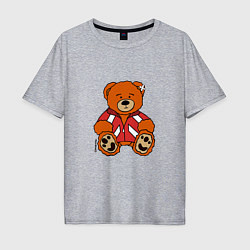 Мужская футболка оверсайз Медведь Марат в спортивном костюме