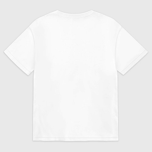 Мужская футболка оверсайз Статуя Давида streetwear / Белый – фото 2