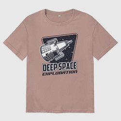 Мужская футболка оверсайз Исследование глубокого космоса
