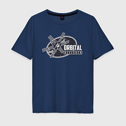 Мужская футболка оверсайз Орбитальные исследования