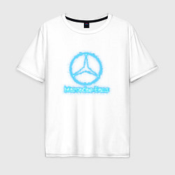 Мужская футболка оверсайз Mercedes-benz blue
