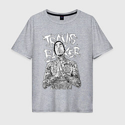 Мужская футболка оверсайз Travis Barker