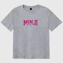 Футболка оверсайз мужская Minji k-idols, цвет: меланж