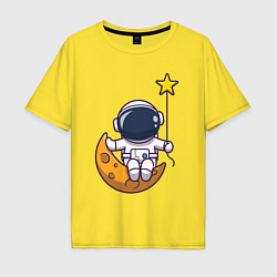Мужская футболка оверсайз Звёздный космонавт