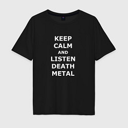 Мужская футболка оверсайз Listen Death Metal