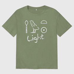 Мужская футболка оверсайз Свет