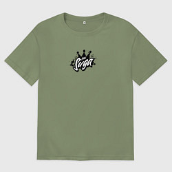 Футболка оверсайз мужская Suga k-stars, цвет: авокадо