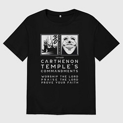 Футболка оверсайз мужская Solo Leveling Заповеди, цвет: черный