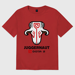 Футболка оверсайз мужская Juggernaut Dota 2, цвет: красный