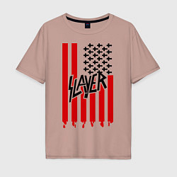 Мужская футболка оверсайз Slayer Flag