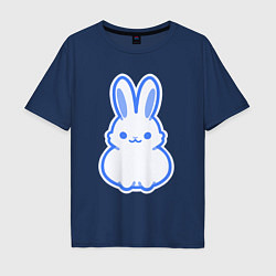 Мужская футболка оверсайз White bunny